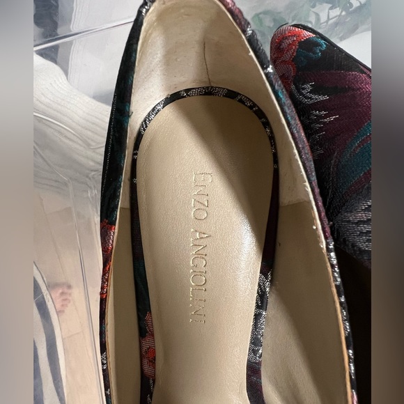 ENZO ANGIOLINI Floral Block Heels Size 7.5 - Picture 6 of 7